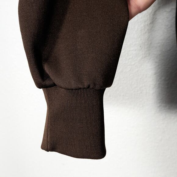 Mervyn’s Jacket Men’s Small Retro Vintage 90s Trackwear Brown Colorblock Zip Up - Picture 6 of 12